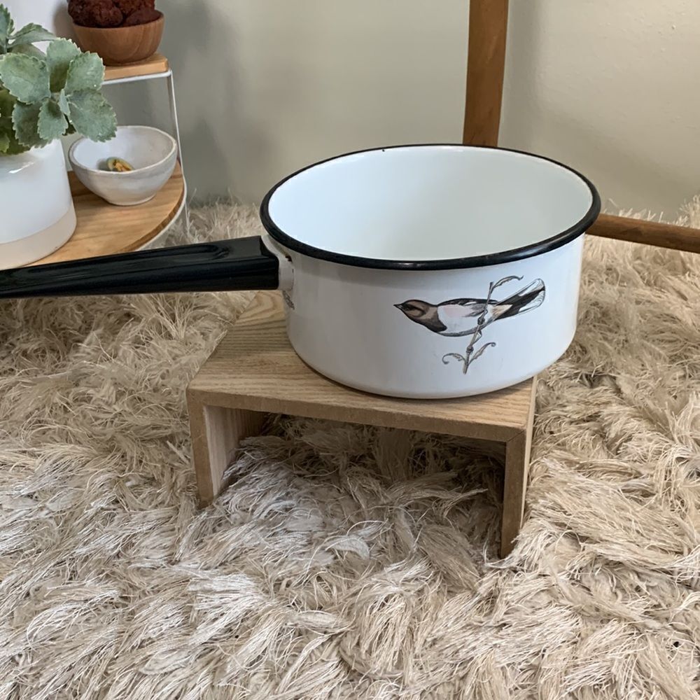 Delano Studios Dela-Ware Hand Colored Bird Pot Vintage Retro - Picture 3 of 17